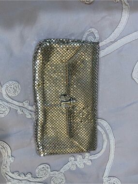 Whiting & Davis silver Mesh Evening Bag with Chain